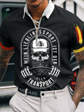 Herren Mein Lieblings Sport Biertran Sport bedrucktes Kurzarm-Polo-T-Shirt zartstils